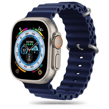 Apple Watch Ultra 2/Ultra/9/8/SE (2022)/7/SE/6/5/4 Tech-Protect Iconband Pro TPU Armband - 49mm/45mm/44mm/42mm - Mitternachtsblau