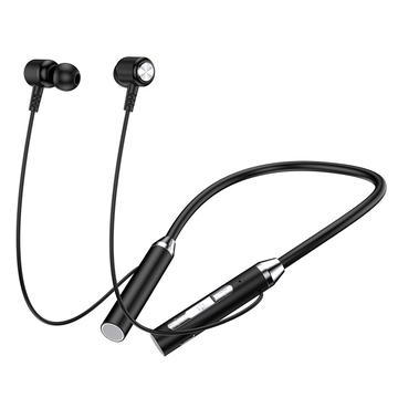 B3 9D Surround Stereo Bluetooth-Sportkopfhörer mit Silikon-Nackenband - Schwarz