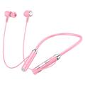 B3 9D Surround Stereo Sport Bluetooth-Kopfhörer mit Silikon-Nackenband - Pink