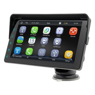 B5311 Wireless CarPlay / Android Auto mit Autohalterung, Bluetooth MP5 Player - 7"