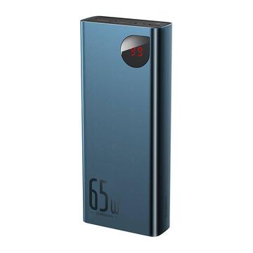 Baseus Adaman Metal Digital Display Quick Charge-Powerbank 20000mAh/65W - 2xUSB-A, USB-C - Blau