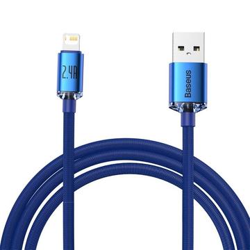 Baseus Crystal Shine USB-A / Lightning Kabel - 2m - Blau