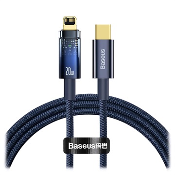 Baseus Explorer USB-C / Lightning Kabel 20W - 1m - Blau