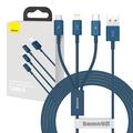 Baseus Superior Serie 3-in-1 Schnellladekabel - 1m, 3.5A - Blau