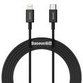 Baseus Superior Serie USB-C / Lightning Kabel - 2m, 20W - Schwarz