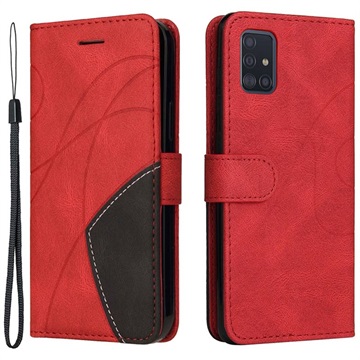 Bi-Color Series Samsung Galaxy A51 Wallet Hülle