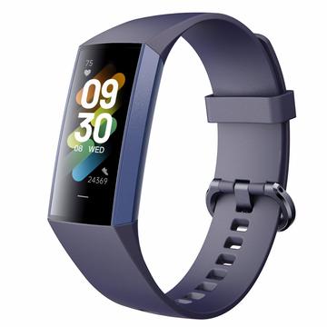 C80 1.1" AMOLED-Bildschirm Körpertemperatur Smart-Armband mit Herzfrequenz, Blutdruck, Blutsauerstoff Überwachung - blau