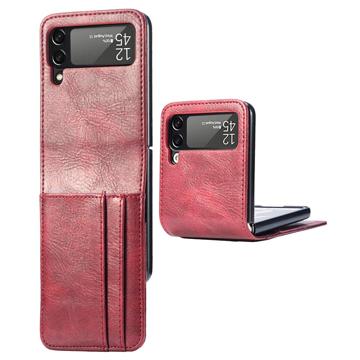 Card Serie Samsung Galaxy Z Flip4 Wallet Hülle - Rot