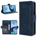 Cardholder Serie Motorola Moto G14 Wallet Hülle - Blau