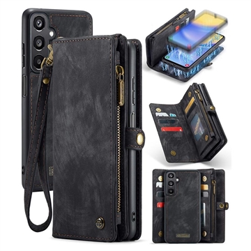 Samsung Galaxy A15 Caseme 008 2-in-1 Multifunktions Wallet Hülle - Schwarz