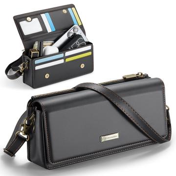 Caseme Me30 3-in-1 Crossbody Handytasche - 4"-7.5" - Schwarz