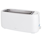 Clatronic TA 3802 4-Scheiben-Toaster - 1400W - Weiß