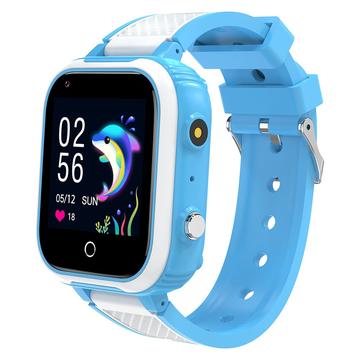 DH9S Kinder Smart Watch mit GPS & SOS - 4G Videoanrufe & Kamera, Dänisch, Norwegisch, Schwedisch, Finnisch Sprachen - Blau