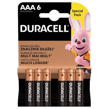 Duracell Basic LR03/AAA-Batterien - 6 Stück.