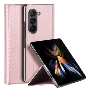  Samsung Galaxy Z Fold5 Dux Ducis Bril Flip Hülle - Rosa