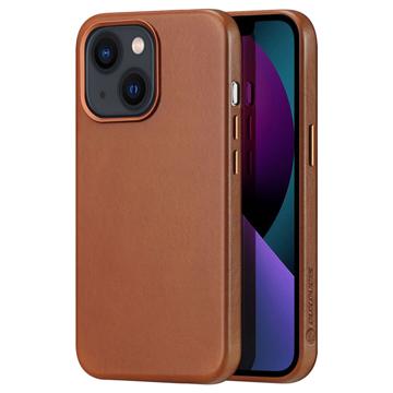 Dux Ducis Naples iPhone 13 Leder Beschichtet Hülle - Braun