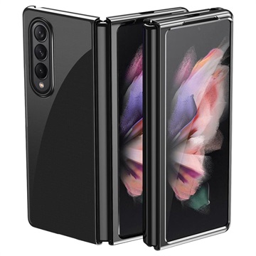 Electroplated Frame Samsung Galaxy Z Fold3 5G Cover - Schwarz