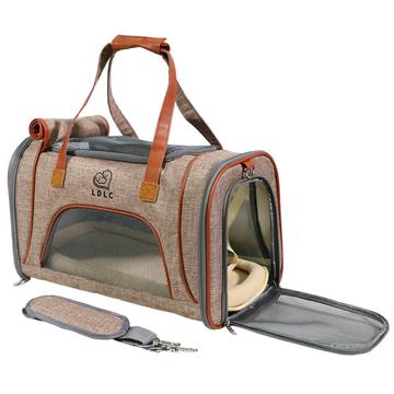 Elegante Hundetragetasche - 46x26x28cm - Braun