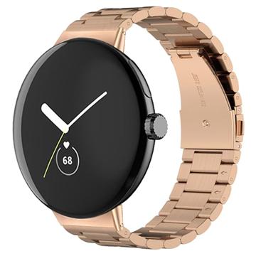 Elegante Google Pixel Watch Edelstahl Band - Roségold