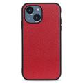 Elegant iPhone 14 Plus Leder Cover - Rot