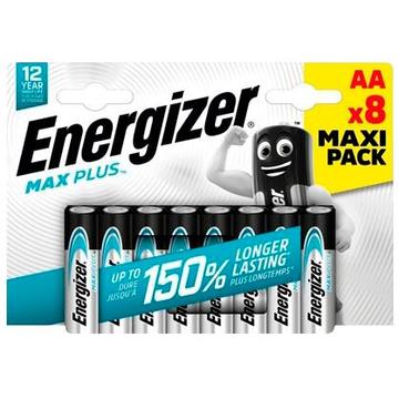 Energizer Max Plus LR6/AA Alkaline Batteries - 8 Pcs.