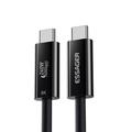 Essager Thunderbolt 4.0 USB-C Kabel 1m - 240W Schnellladung, 8K 60Hz Video - Schwarz