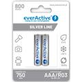 EverActive Silver Line EVHRL03-800 Wiederaufladbare AAA-Batterien 800mAh - 2 Stk.