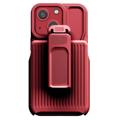 Explorer Series iPhone 14 Plus Hybrid Hülle mit Gürtelclip - Rot