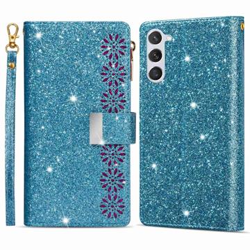 Starlight Serie Samsung Galaxy S23 5G Wallet Hülle - Blau