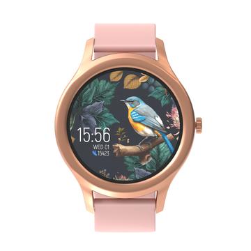 Forever ForeVive 3 SB-340 Wasserdichte Smartwatch - Silikon und magnetisches Maschenarmband - Roségold