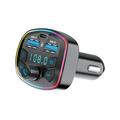 Forever TR-360 Bluetooth FM Transmitter mit USB-A/USB-C Autoladegerät - Schwarz