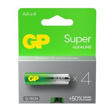 GP Super G-Tech LR6/AA Alkaline-Batterien - 4 Stk.