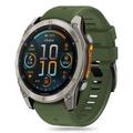 Garmin Fenix 5/6/6 Pro/7/8/E Tech-Protect Silikon-Schnurband - 47mm - Militärgrün