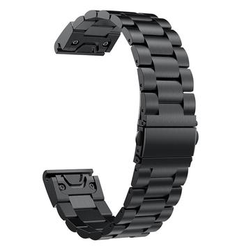 Garmin Fenix 5X Edelstahl Band - Schwarz