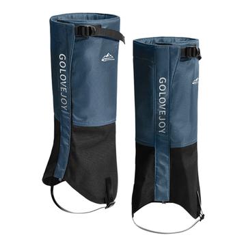 Golovejoy HX39 Wasserdichte Beingamaschen - Plüschfutter zum Wandern, Klettern und Skifahren - XL - Blau / Schwarz