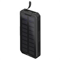 Goobay Schnell Solar Powerbank 20000mAh - USB-C, USB - Schwarz