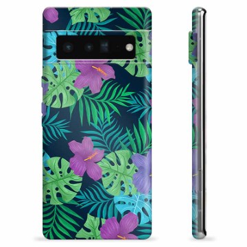 Google Pixel 6 Pro TPU Hülle - Tropische Blumen