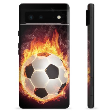 Google Pixel 6 TPU Hülle - Fußball Flamme