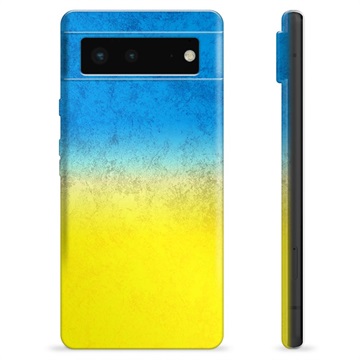 Google Pixel 6 TPU Hülle Ukrainische Flagge - Zweifarbig