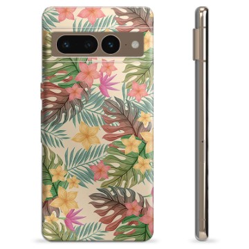 Google Pixel 7 Pro TPU Hülle - Pinke Blumen