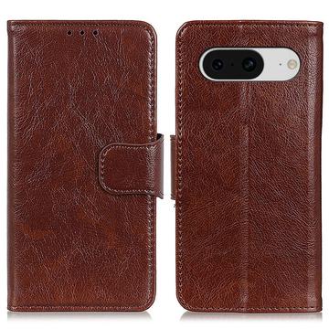 Google Pixel 8 Elegant Serie Wallet Schutzhülle - Braun