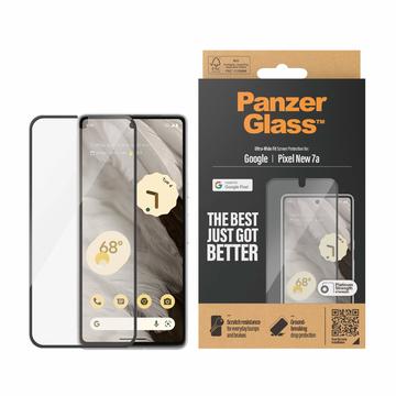 Google Pixel 8a PanzerGlass Ultra-Wide Fit Panzerglas - Schwarz Rand