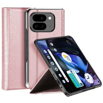  Google Pixel 9 Pro Fold Dux Ducis Bril Flip Hülle - Rosa