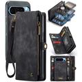 Google Pixel 9 Pro XL Caseme 008 2-in-1 Multifunktions Wallet Hülle - Schwarz