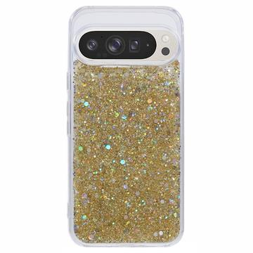 Google Pixel 9 Pro XL Glitter Flakes TPU Hülle - Gold