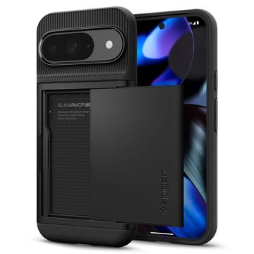 Google Pixel 9/9 Pro Spigen Slim Armor CS Hülle - Schwarz