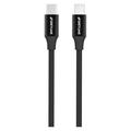 GreyLime 60W Geflochtenes USB-C / USB-C Kabel - 1m - Schwarz