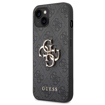 Guess 4G Big Metal Logo iPhone 14 Plus Hybrid Hülle - Grau