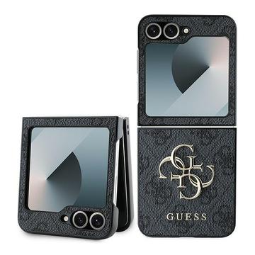 Samsung Galaxy Z Flip6 Guess 4G Big Metal Logo Hybrid Hülle - Schwarz