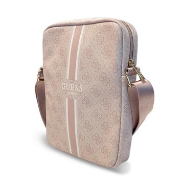 Guess 4G Gedruckte Streifen Universal Tablet Tasche - 10" - Rosa